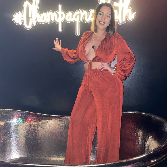 ❌SOLD OUT❌ Rust Pant Set - Picture 1 of 2